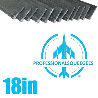 Rubber Professionalsqueegees 18in(12 Pack)SFT