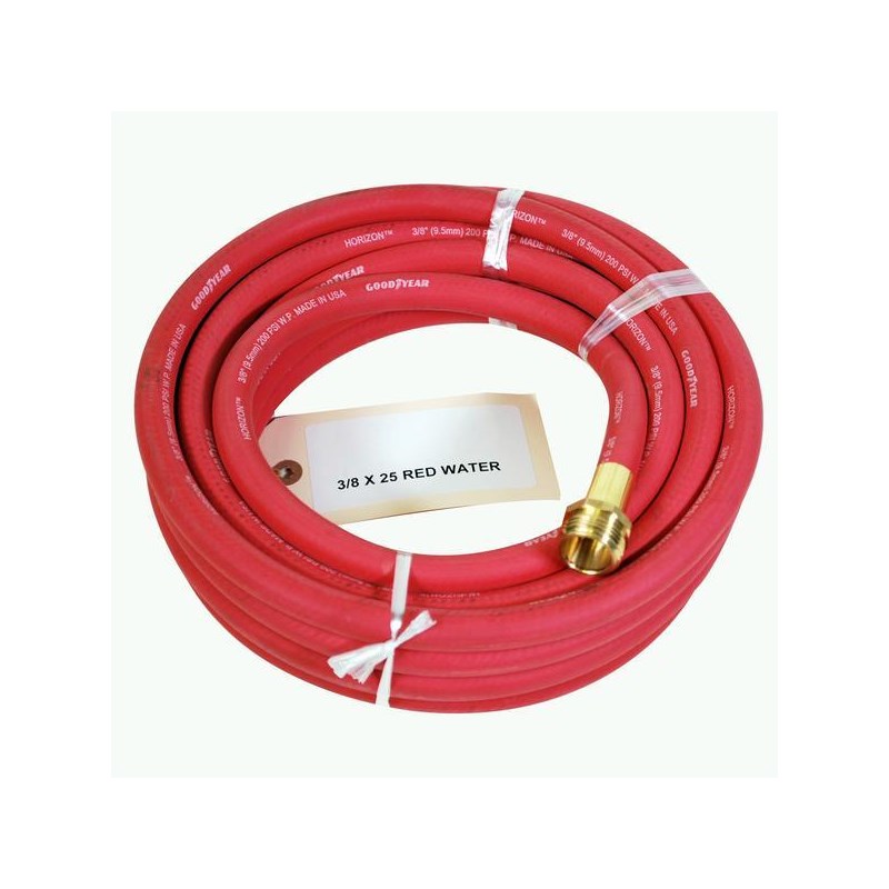 ProTool Hose 3/8in 25ft Red Rubber 