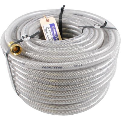 ProTool Hose 1/2in 200ft Clear Braided