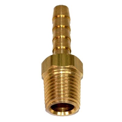 Hose Barb 1/4in to 1/4in Male Pipe