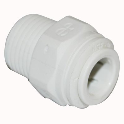 Male Connector NPTF PolyPro 1/2inx3/8in