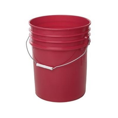 Bucket Red 5Gal Round