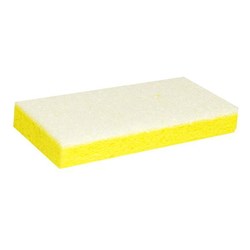 Kraft Tool Cellulose Sponge, 6-1/2in x 4-1/4in x 2-1/4in, Yellow