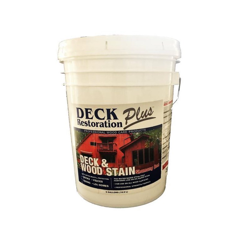 Deck & Wood Stain Shamong Red 5 Gallon DRP