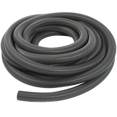 Vacuum Hose 1.5in  50ft Long  without Cuffs Silver  