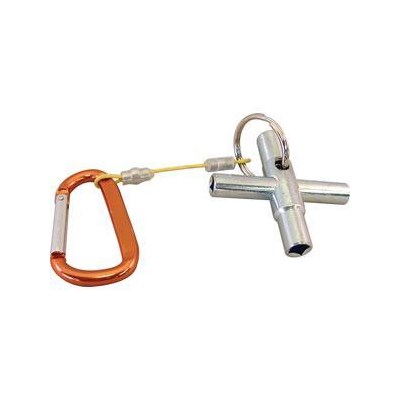 Water Key 4 Way with carabiner