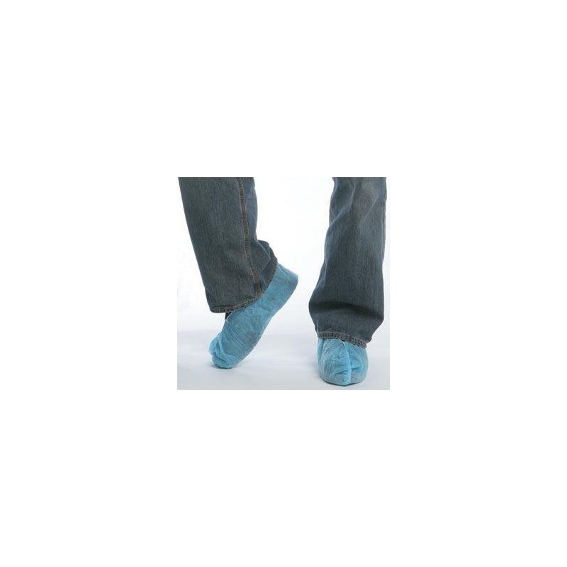 Shoecover Large PolyPro Skid Resistant Blue (100 count)