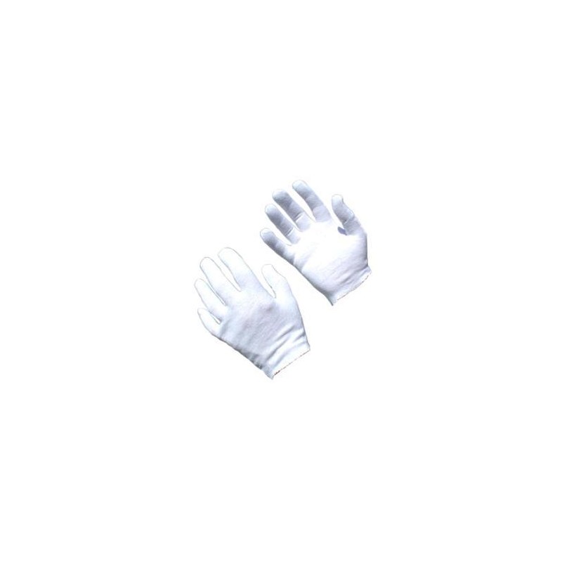 White Cotton Gloves (12 Pack)