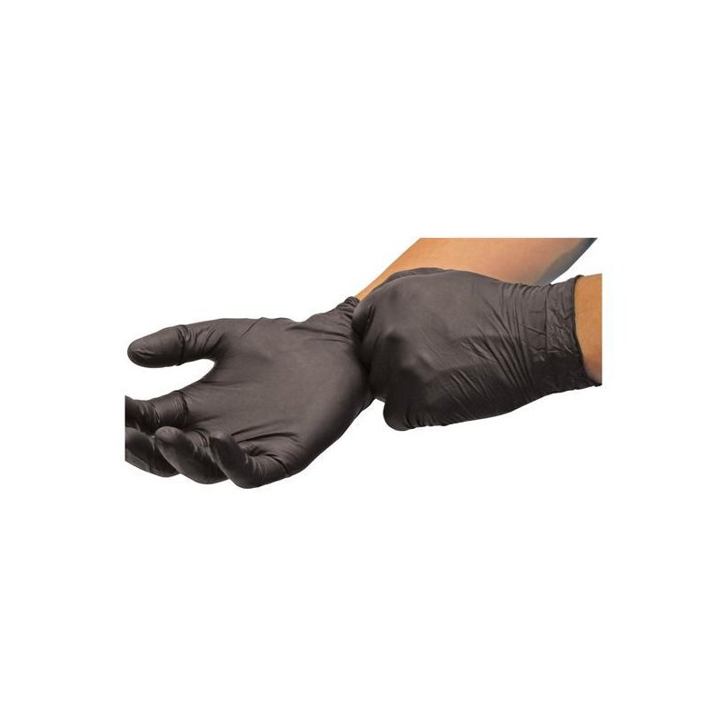 Gloves Nitrile 4Mil 50 pair 100 count XL Black