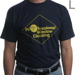 T-Shirt Professional Window Cleaner Blue