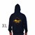 Navy Sweatshirt w/Hood XL Image 88