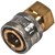 Coupler 1/4in PW Brass FPT