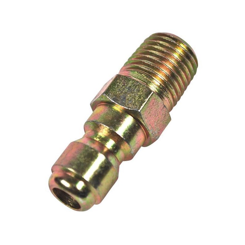Plug 1/4in Steel/Zinc MPT