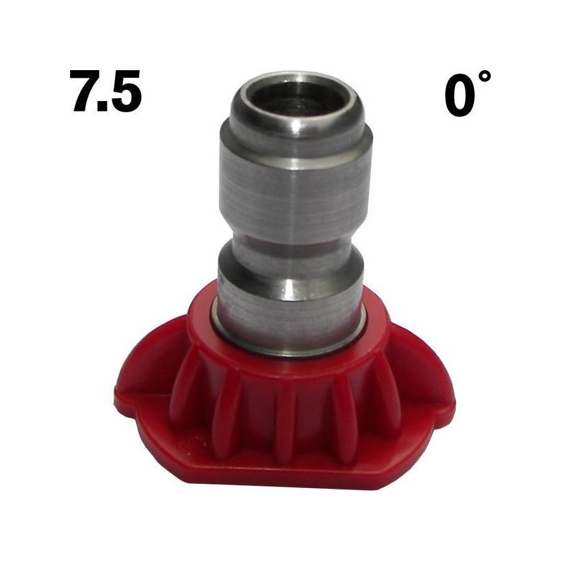 7.5  0 Degree Red SS Nozzle Tip