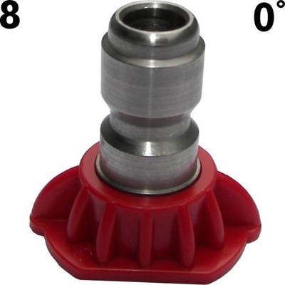 8.0  0 Degree Red SS Nozzle Tip