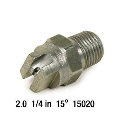 2.0 Nozzle SS 1/4in 15 Degree 15020