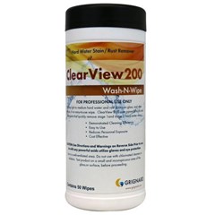 ClearView 200 HardWater Stain Remover - 50 Wipes in Container
