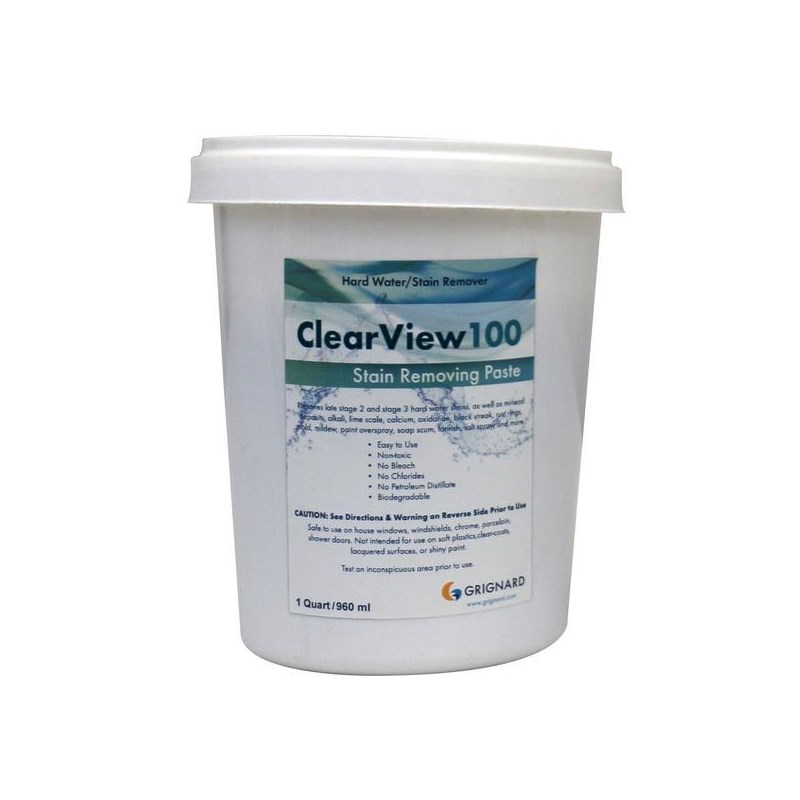 ClearView 100 HardWater Stain Remover Paste Quart