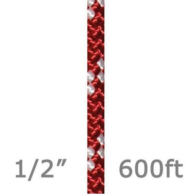 Rope KMIII 1/2in 600 Ft Red