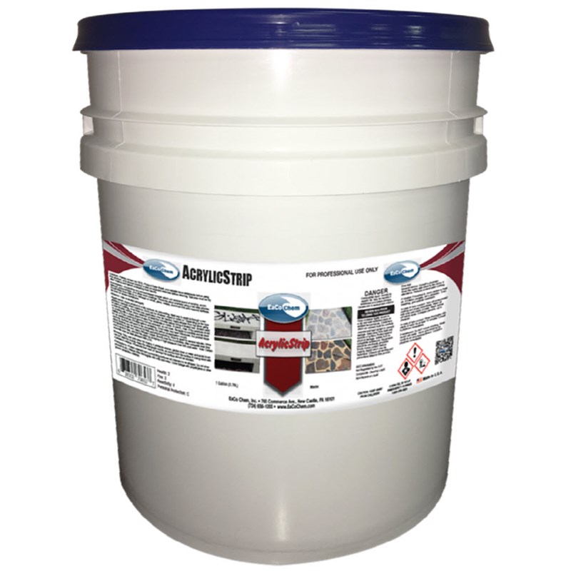EaCo Chem Acrylic Strip Stripping Agent 5 gallon pail