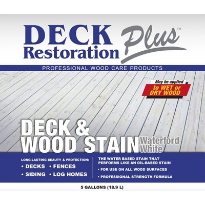 Deck Stain Waterford White 5 Gal DRP