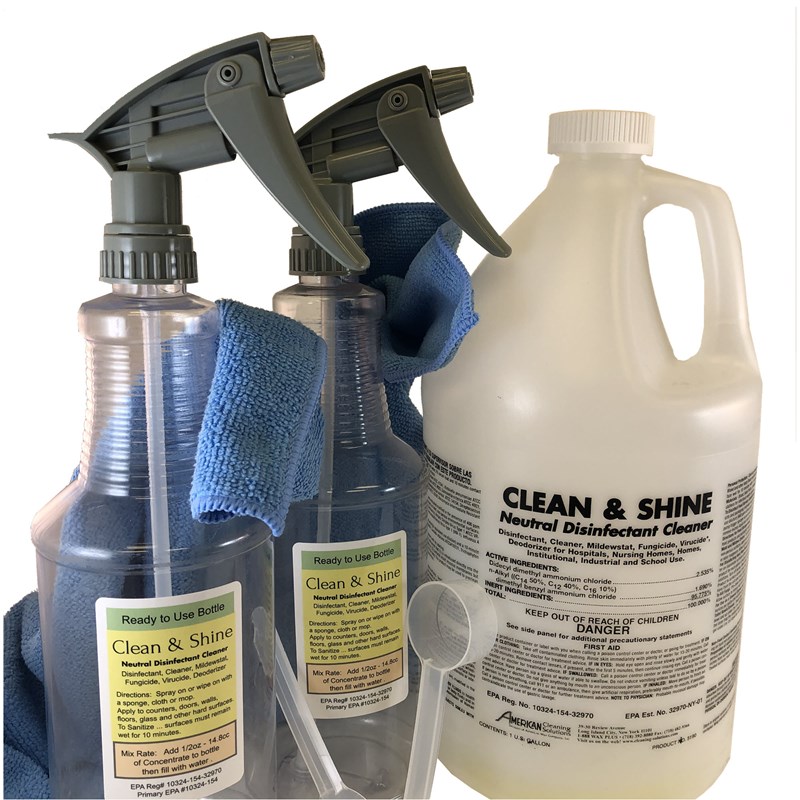 Clean & Shine - 2 Sprayer Disinfectant Kit 