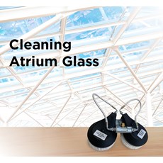 Cleaning Atrium Glass