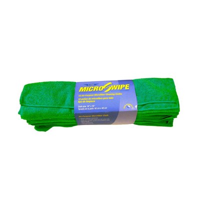 MicroSwipe Towel 14x14 Green (10) Ettore