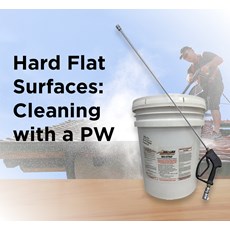Hard Flat Surfaces: Cleaning with a PW