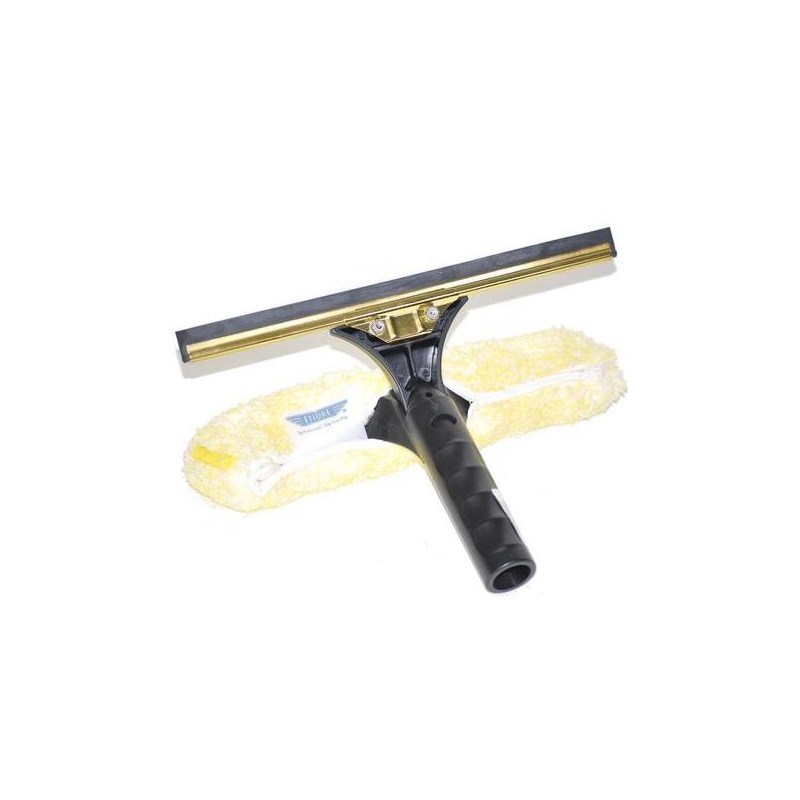 Ettore Professional Brass Backflip Window Cleaning Combo Tool 14-inch
