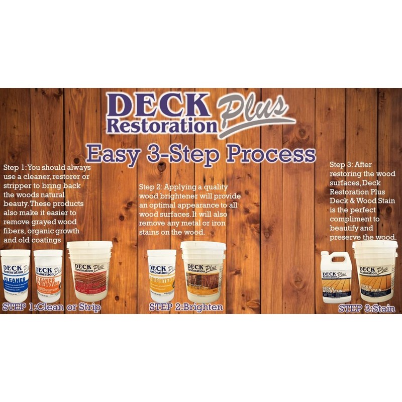 Deck & Wood Stain Brightener and Neutralizer 5 Gallon DRP Image 1