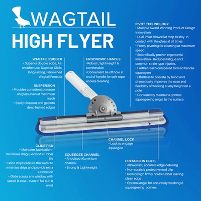 Wagtail High Flyer Pivoting Squeegee Image 9