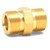 ProTool M22 14MM to M22 15MM Twist Union Brass Image 1