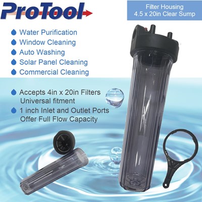 ProTool Filter Housing 4.5x20in with Clear Sump Image 8