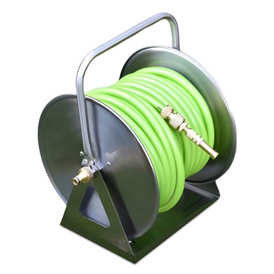Reel SS holds 125ft  of 1/2in or 200ft of 3/8in Hose Image 2