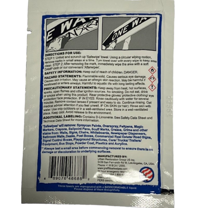 Graffiti Safewipes pack of 250 Wipes Image 2