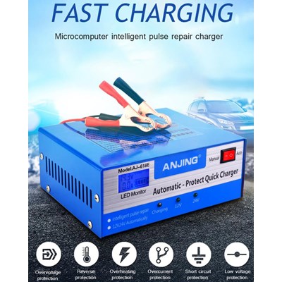 Battery Fast Smart Pulse Charger 130watt 12v or 24v  Image 2